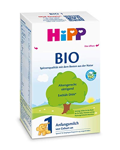 Hipp Bio 1 Anfangsmilch von Geburt an, 2er Pack (2 x 600g)