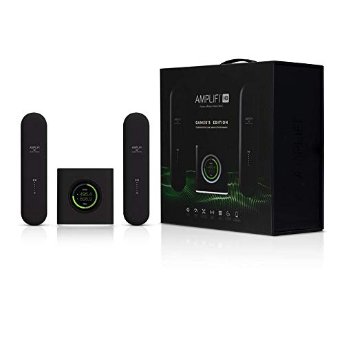 AmpliFi Mesh Wi-Fi System Gamer's Edit with Router and 2 Mesh Points, AFI-G-EU (with Router and 2 Mesh Points Optimized for Nvidia's GeForce Now Cloud Gaming Platform)