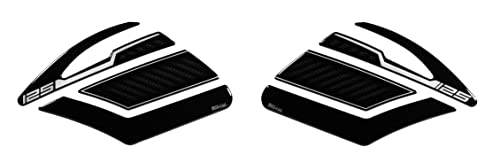 BIKE-label Seiten Tankpad 3D Carbon Optik Schwarz kompatibel mit Yamaha MT-125 X800903