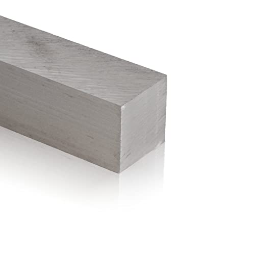 Fits Metall | Aluminium Vierkantmaterial | AlMg4,5 | 60x60 mm | Länge: 500 mm +/- 5 mm