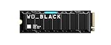 WD_BLACK SN850 2 TB NVMe SSD Offiziell Lizenziert für PS5 Konsolen (interne Gaming SSD mit Heatsink; PCIe Gen4 Technologie, bis zu 7.000 MB/s Lesen, M.2 2280), Festkörper-Laufwerk