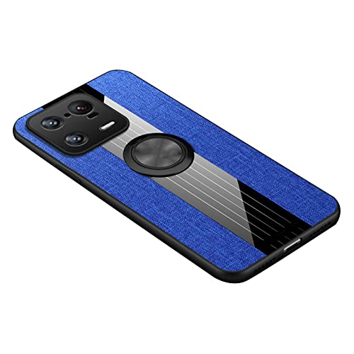 KVIBEO Schutzhülle für Xiaomi 13/13Pro, stoßfeste Schutzhülle mit 360°-Magnetständer für Auto und Wärmeableitung, strapazierfähig, militärische Qualität, Anti-Fall-Schutzhülle, Blau, 13