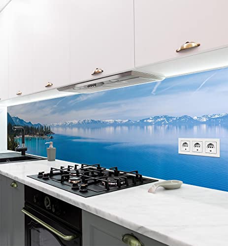 MyMaxxi - Selbstklebende Küchenrückwand Folie ohne Bohren - Aufkleber Motiv Landschaft 02-60cm hoch - Adhesive Kitchen Wall Design - Wandtattoo Wandbild Küche - Wand-Deko - Wandgestaltung