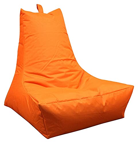Mesana XXL Lounge-Sessel, 100x90x80 cm, Sitzsack Outdoor & Indoor, wasserabweisend, orange