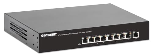 Intellinet 8-Port PoE+ Desktop Switch schwarz 560764