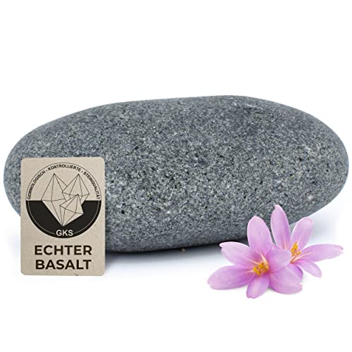 Hot Stone Massagestein aus zertifiziert echtem Basalt für viel Wärme [4 Stück], zur Ergänzung Ihres Hot Stone Massage Sets