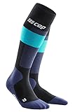CEP - Herren Merino Skisocken mit Kompression | Blau | Größe V | XL | Merino Socken Skiing mit Polsterung | Anti Blasen Skisocken Merinowolle