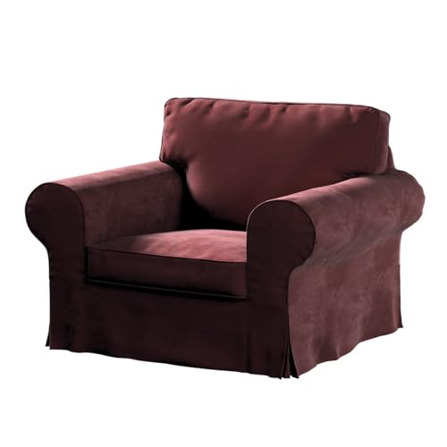 Dekoria Ektorp Sesselbezug Sofahusse passend für IKEA Modell Ektorp Bordeaux