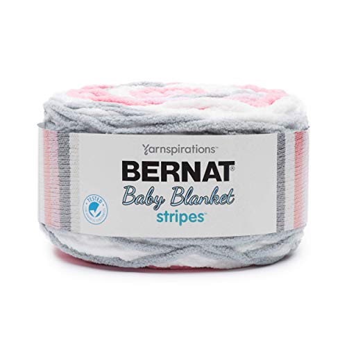 Bernat 63182 Baby Blanket Stripes, Ballerina, 300g, 300 Gramm