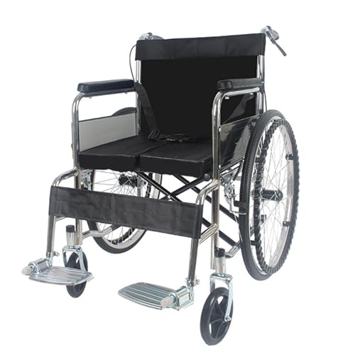 Flexibler Rollstuhl mit Eigenantrieb Tragbar Bequemer Rollstuhl Reisen Langlebiger Scooter Leichte Rollstühle,Black