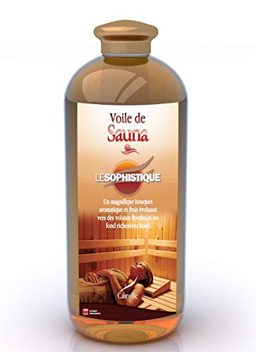 Camylle - Voile de Sauna Le Sophistiqué - Ausgezeichneten Sauna-Aufguss aus Hochwertigen und Naturreinen Ätherischen Ölen - Holtzig mit ein wunderbar frisch duftendes Bouquet und mit Blumenakzenten auf reich holzigem Grund - 1000ml