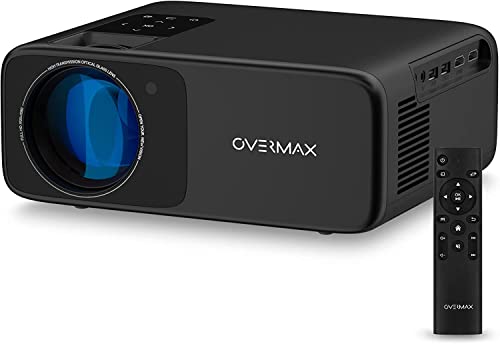 OVERMAX Multipic 4.2 LED Projektor, Native Auflösung Full HD 1080p, Beamer bis zu 200", Heimkino 4500 Lumen, 110W, Wi-Fi 5GHz, Bluetooth, 16:9, 4:3, 4-linsiges Objektiv, elektronischer Zoom