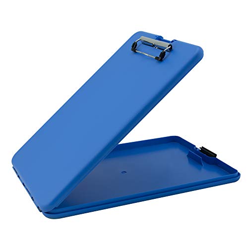 Saunders Slimmate Kunststoff Aufbewahrungsbox Klemmbrett, Letter Größe (21,6 x 30,5 cm) blau