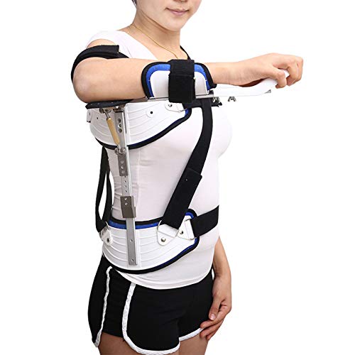 Cajolg Schulter-Orthese für Erwachsene, Aluminium-Legierung, Befestigungshalterung, verstellbare Schulterorthese zur Unterstützung von Verletzungen