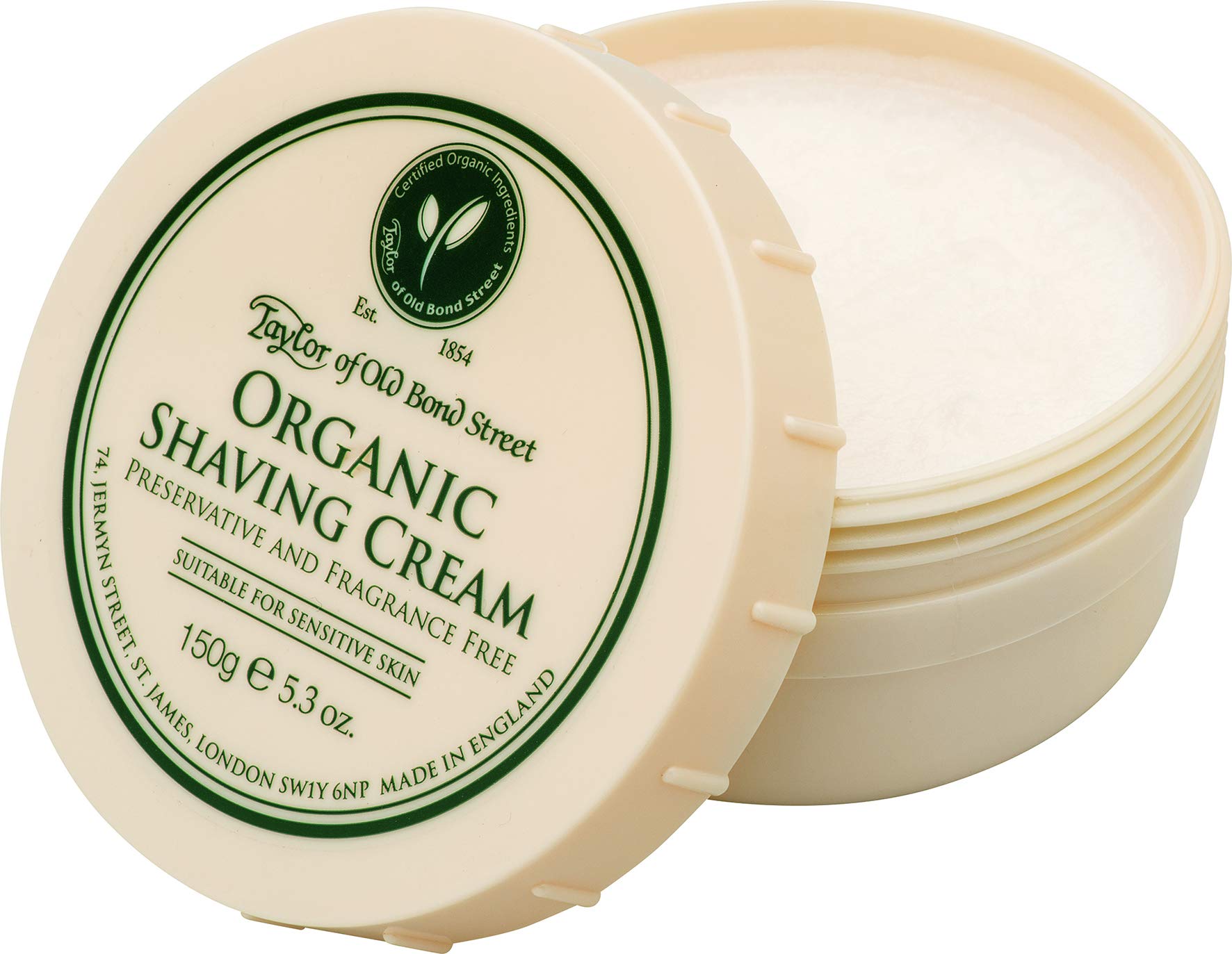 Taylor of Old Bond Street Organic Shaving Cream cremeweiß 150 g
