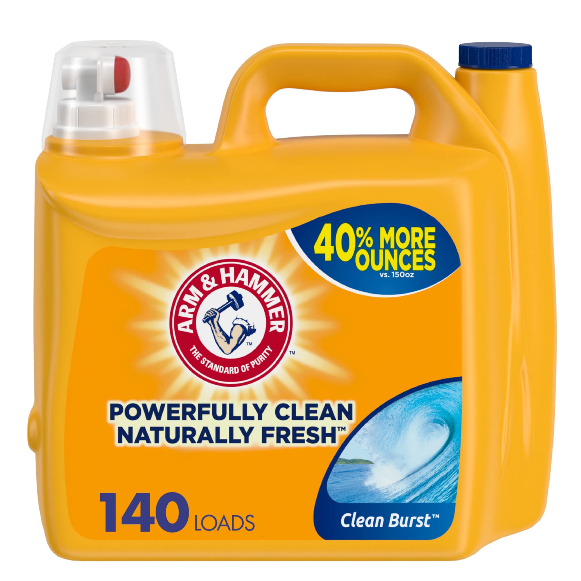 Arm & Hammer Laundry Detergent He, Clean Burst, 210 Ounce by Arm & Hammer