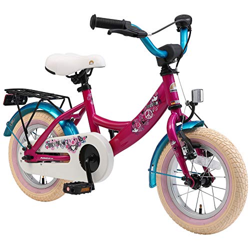 BIKESTAR Kinderfahrrad für Mädchen ab 3-4 Jahre | 12 Zoll Kinderrad Classic | Fahrrad für Kinder Pink | Risikofrei Testen