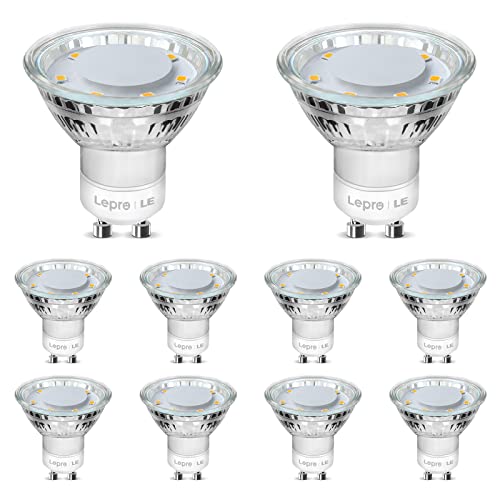 LE GU10 LED Lampe, 4W 350 Lumen LED Leuchtmittel, 2700 Kelvin Warmweiß ersetzt 50W Halogenlampen, 120°Strahlwinkel Reflektorlampen, 10 Stück