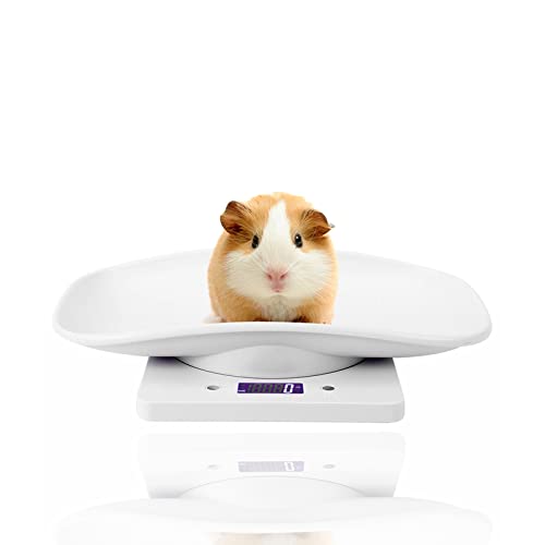 FOLOSAFENAR 10kg / 1g Hochpräzise Haustierwaage - Elektronische Waage mit Kleinem Haustiergewicht - für Katzen Hunde Zur Messung Kleiner Dinge