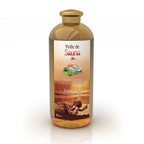 Camylle - Voile de Sauna - Saunaduft aus reinen ätherischen Ölen - Méditerranée - Ausbalancierend - 1000ml