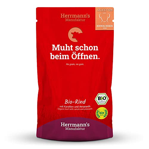 Herrmanns Rind mit Karotten und Amaranth, 15er Pack (15 x 150 g)