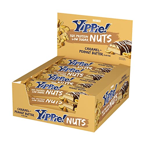 Weider Yippie! Nuts Peanutbutter-Caramel, 12 Stück
