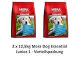 MERA Dog Essential Junior 1 | 2 x 12,5kg Hundefutter Vorteilspack