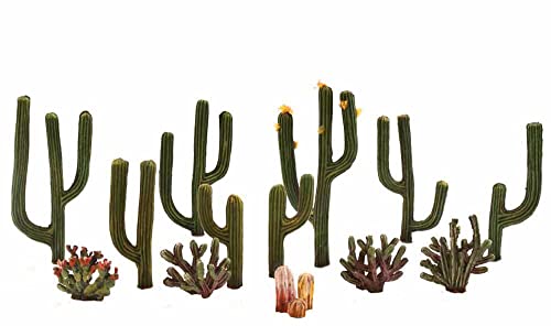 Woodland Scenics TR3600 Kakteen Kunststoff Kaktus Pflanzen bis ca 6 cm hoch gut passend für Spur H0 HO und 0, 1:87 und 1:45