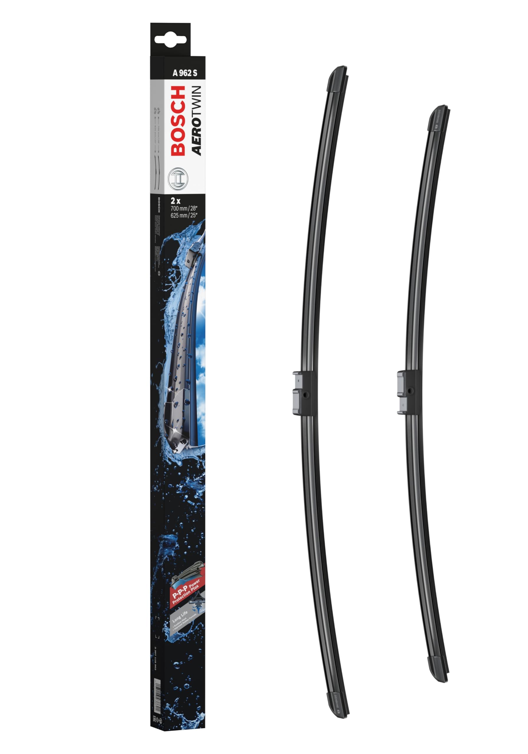 Bosch Scheibenwischer Aerotwin A962S, Länge: 700mm/625mm – Set für Frontscheibe