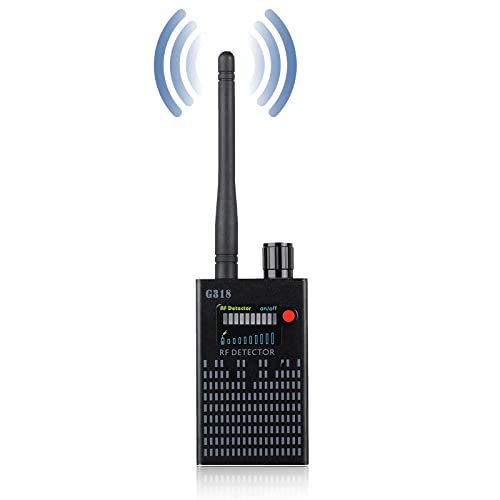 RUIZHI Anti-Spy Wireless RF-Signaldetektor-Set [Neueste Aktualisierung 2019] Fehler GPS-Kamera-Signaldetektor ， für versteckte Kamera GSM-Abhörgerät GPS-Radarradioscanner Wireless-Signalgerät-Finder