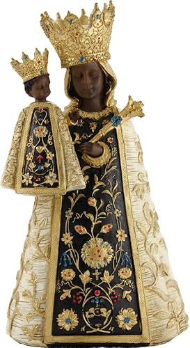 FADEDA Schwarze Madonna/Höhe: 26cm/handbemalt/detailgetreue Krippen Figuren - Weihnachten Tisch Dekoration Krippe Zubehör