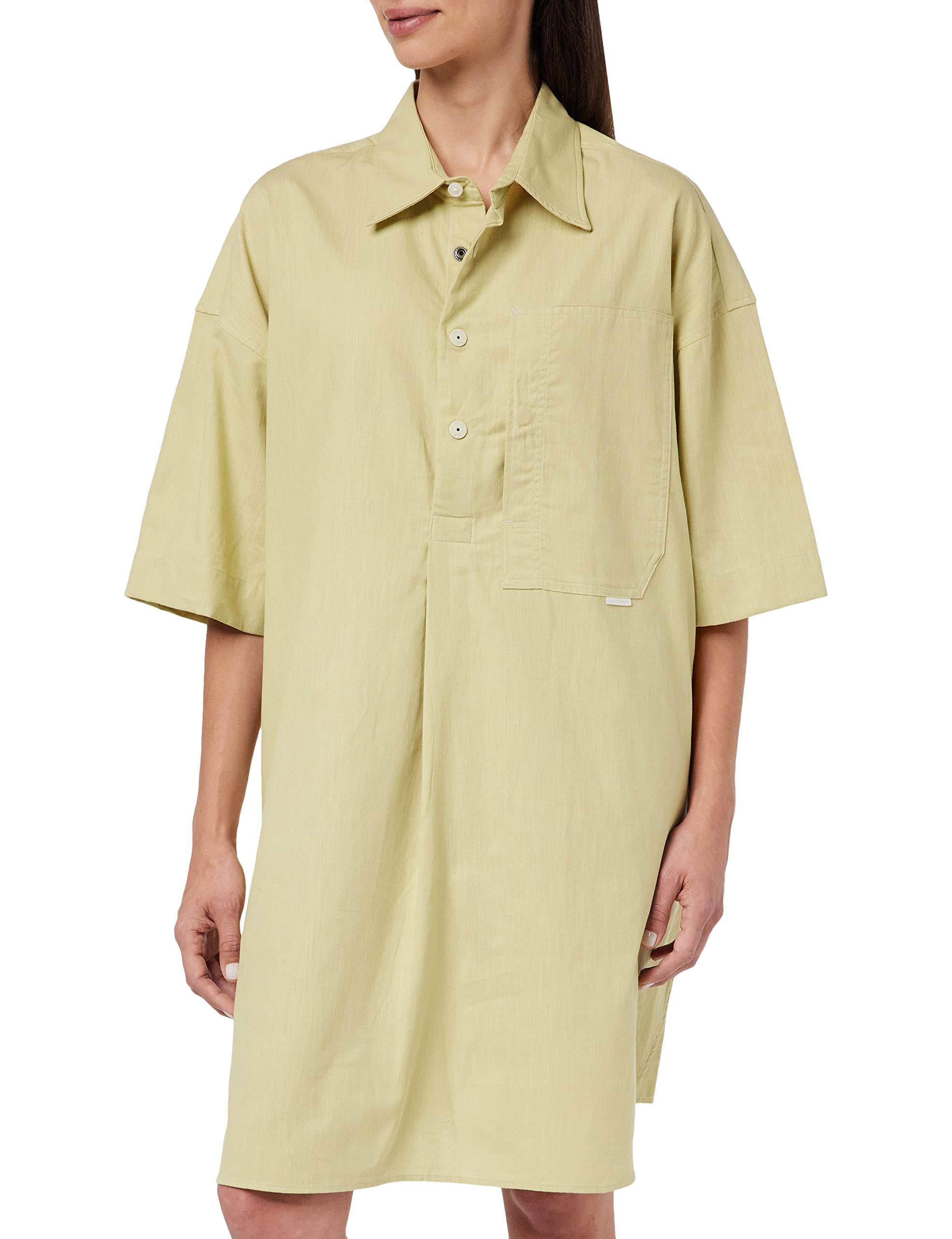 G-STAR RAW Damen Shirt Kleid 2.0, Grün (leek green D23219-D187-D613), XS