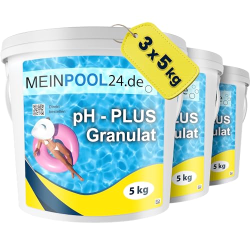 15 (3x5kg) kg pH-Heber Granulat für den Pool pH-Plus Granulat