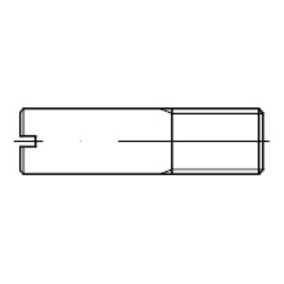 Schaftschraube Kegelkuppe und Schlitz ISO 2342 Stahl 14H M12x 50