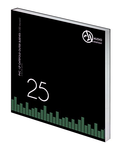 Audio Anatomy Vinyl-Doppel LP Gatefold Außenhüllen 12" PVC/100µ - Transparent, 25 Stück