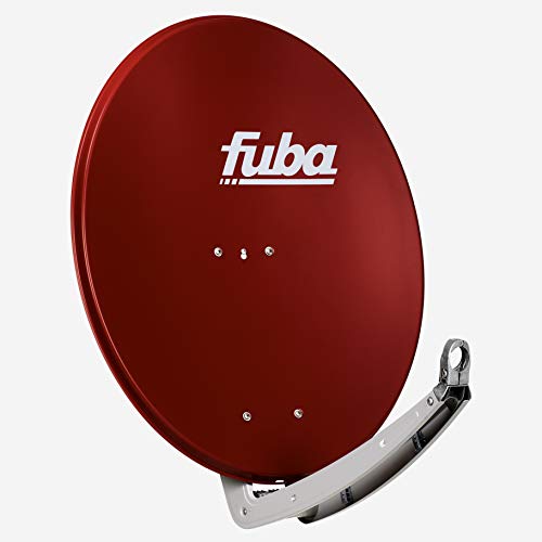 Fuba daa 850 r satellitenspiegel 85 cm rot alu satelliten sat spiegel schüssel