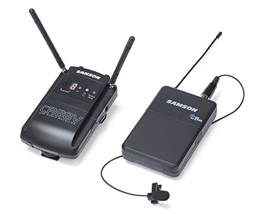 Samson Concert 88 Kamera (Handheld) UHF Wireless System, Channel K Lavalier Channel D Schwarz