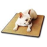 ZAIHW Pet Cooling Isomatte, Dog Cats Puppy Cooling Pad Kissen Kaltbett Bamboo Mat Ice Isomatte Wärmeableitung Pad für den Sommer (Farbe : B, größe : S)