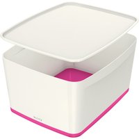 LEITZ Aufbewahrungsbox My Box, 18 Liter, weiß/pink