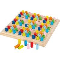 small foot 2019496 2489 Sudoku bunt für Kinder aus Holz, Gesellschaftsspiel ab 6 Jahre, One Colour
