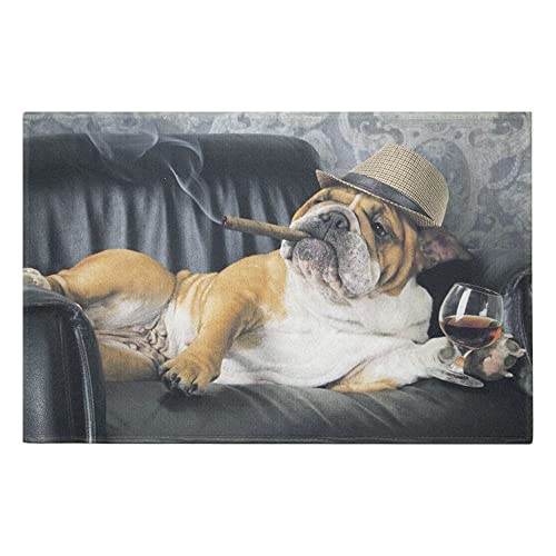 Mars & More - Fußmatte, Türmatte, Schuhabtreter - Englische Bulldogge - 75 x 50 cm