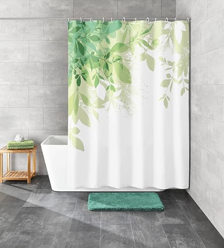 Kleine Wolke Duschvorhang, Polyester, Grün, 180x180 cm