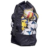 SUBZHAOYI 10-15 Ballnetz Tasche extra groß Fußball Basketball Aufbewahrungstasche für Training