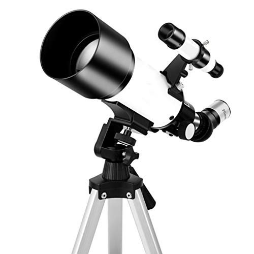 Telescope,70mm Aperture Astronomical Refracting Telescope for Kids Beginners,Travel Telescope for AduIt with Portable Travel Bag and 10mm/25mm Eyepiece (Color : Package 2) QIByING