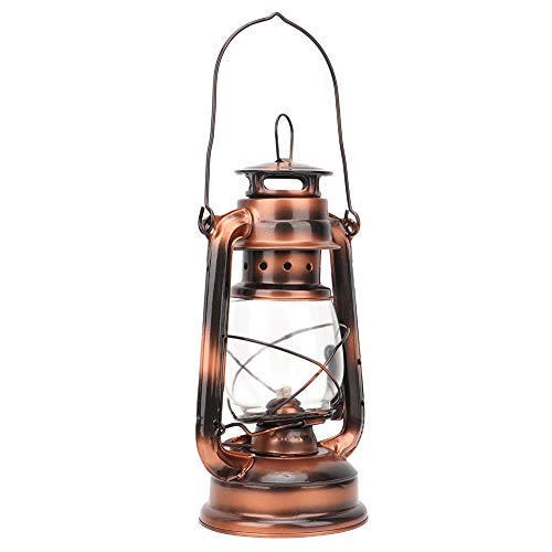 Hztyyier Dekorative Laternen, Öllampe Camping, Petroleumlampe mit bronzefarbener Öllampe im Vintage Stil für hängende Nachtlichtdekoration