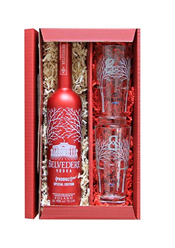 Vodka Belvedere Red Edition Geschenkset mit 2 Gläser