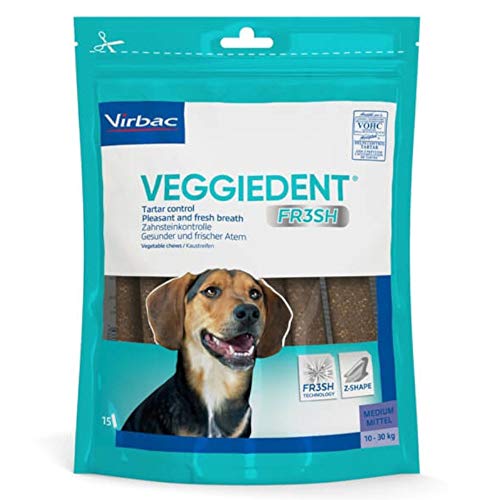 Virbac VeggieDent - pflanzliche Kaustreifen rein vegetarisch, Option:Größe M
