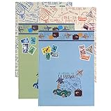 Exacompta 25901E Premium Briefmarken-Sammel-Album Starter-Kit mit 16 schwarzen Seiten Einsteckbuch für Ihr Hobby Briefmarkenalbum 1 Stück Zufallsfarbe