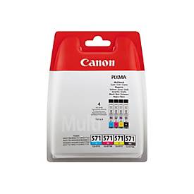 Canon CLI-571 C/M/Y/BK Value Pack - 4er-Pack - Schwarz, Gelb, Cyan, Magenta - original - Tintenbehälter