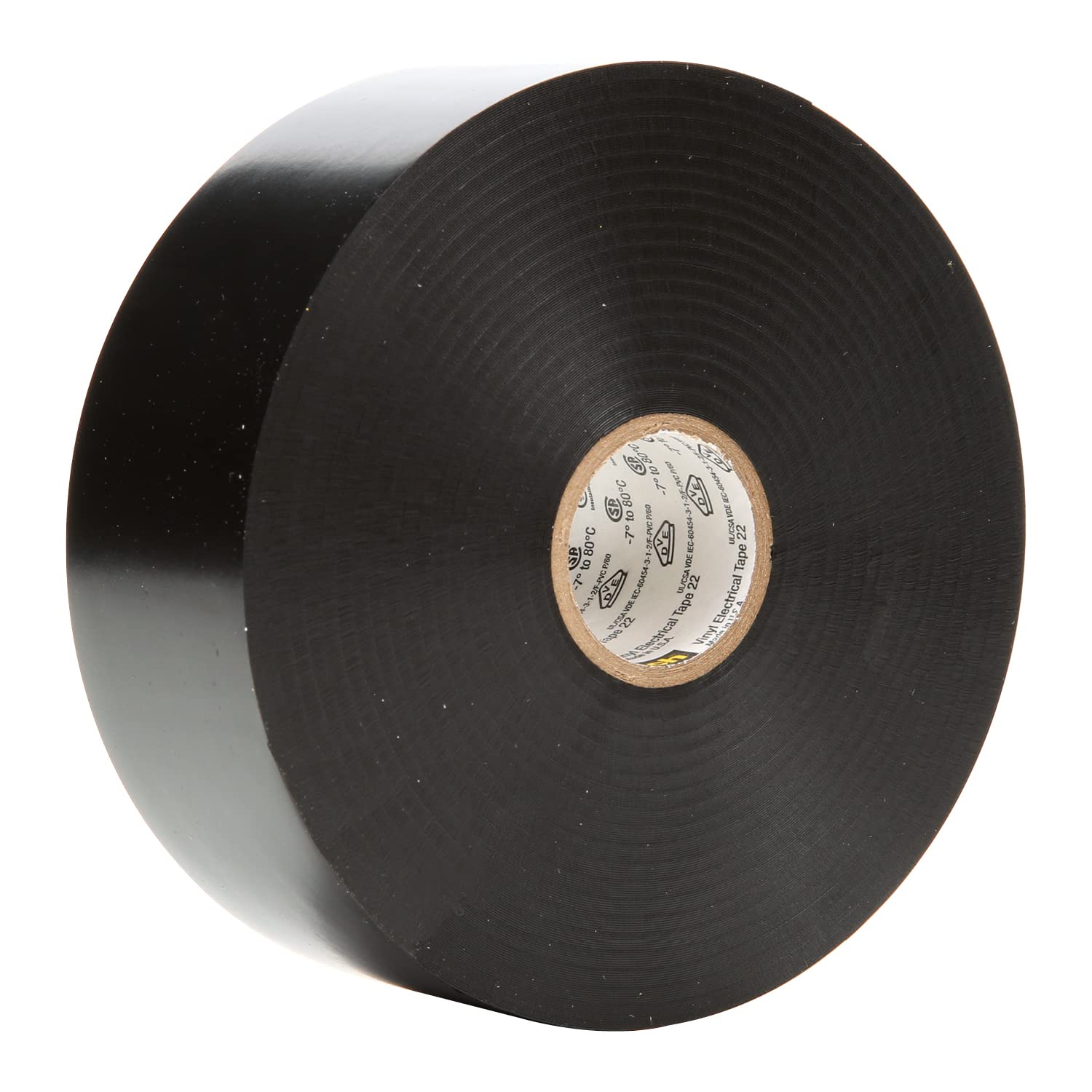 3M 223833 Scotch Vinyl Elektro-Isolierband, 38 mm x 33 m, 0,25 mm, Schwarz